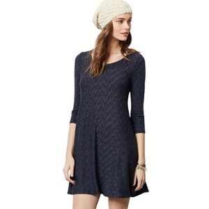 Anthropologie Saturday Sunday Narva Swing Dress Navy‎ L